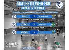 Matchs du week-end du 23 au 24 novembre